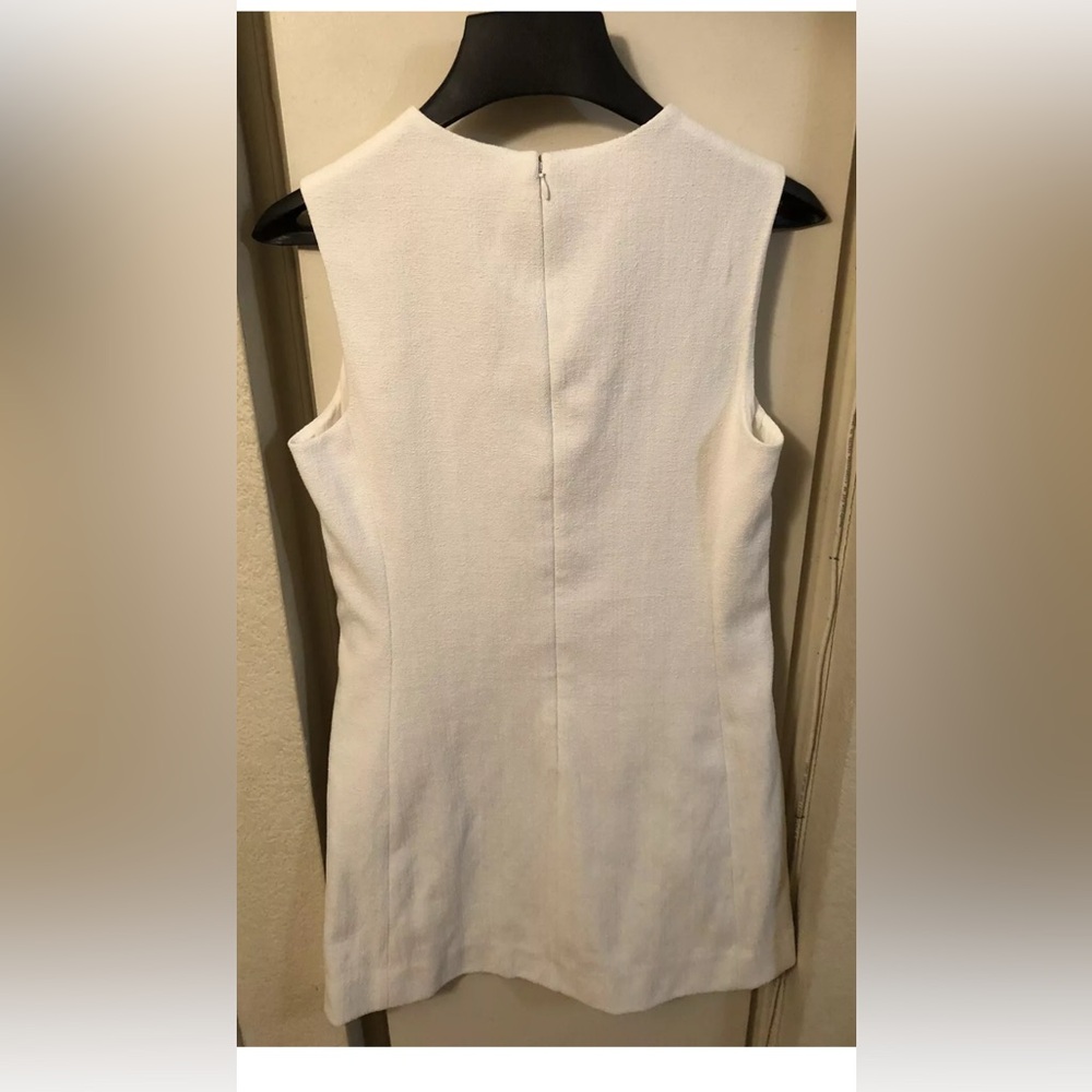 l'agence white tweed look sleeveless dress sz 4 - Picture 8 of 8